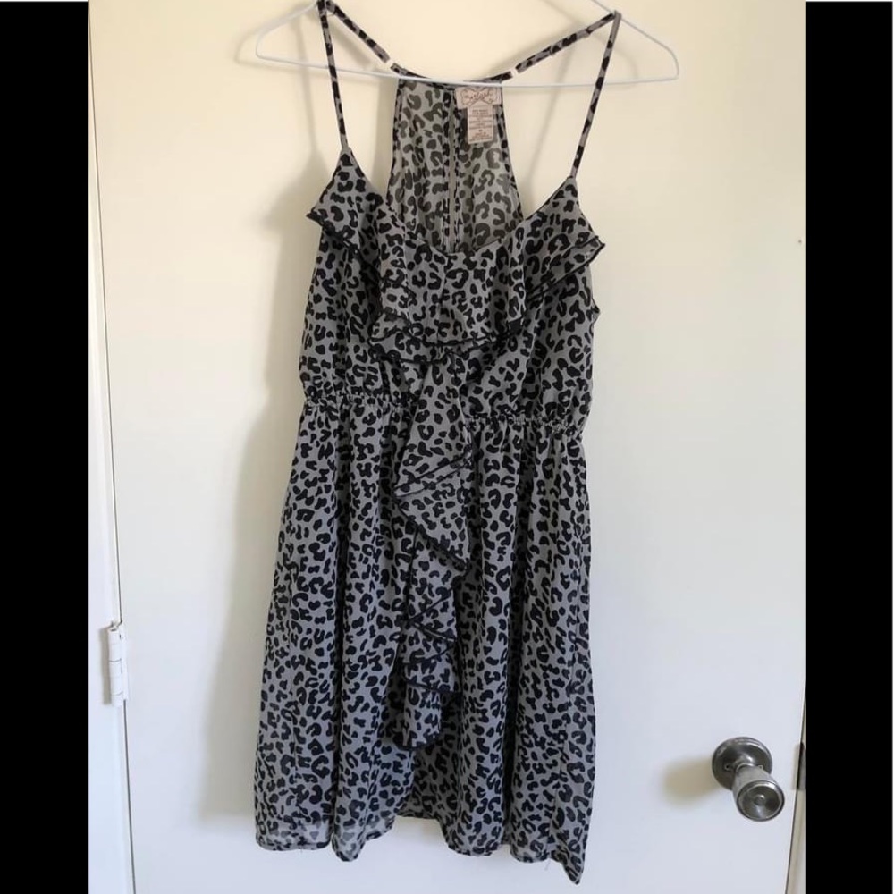 Eyelash Cheetah Print Strappy sundress